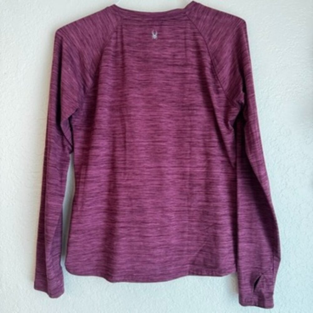 Spyder Active Long Sleeve Performance Top – Maroon Heather, Women’s Size L